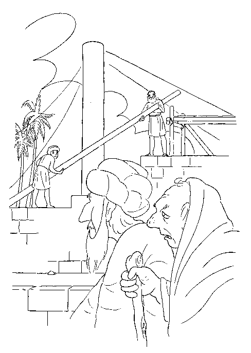 Plansa de colorat cu Biblia Ilustrata 71